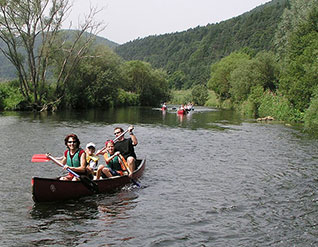 Familie auf der Classic-Tour